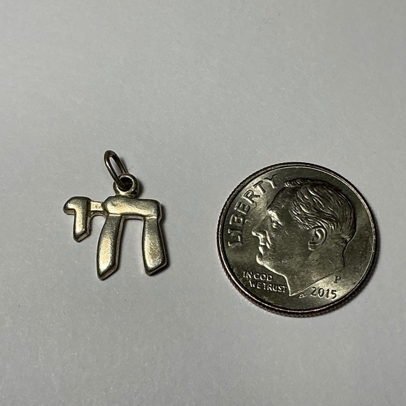 Sterling Silver Chai Charm - Picture 2 of 4